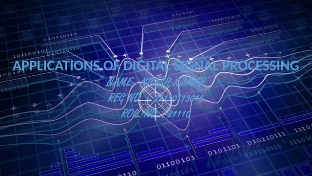 DIGITAL SIGNAL PROCESSING | PPTX