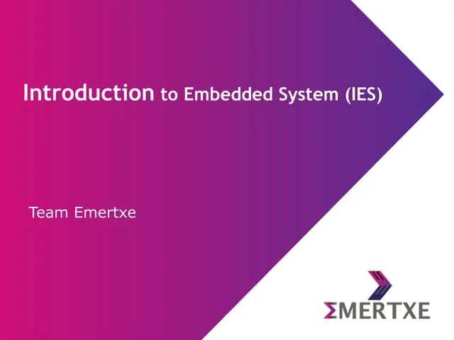 Introduction To Embedded System | PDF