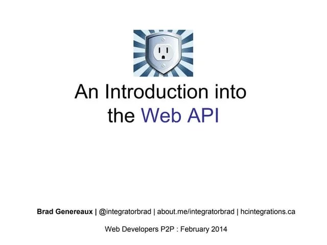 Introduction To APIs (Application Programming Interface) | PPTX ...