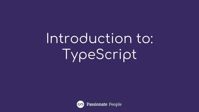 Introduction To TypeScript | PPTX