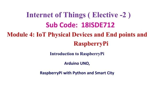 Iot Arduino Uno Raspberrypi With Python Raspberrypi Programming Using