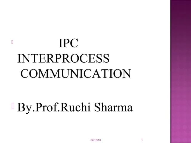Ipc Ppt Ppt