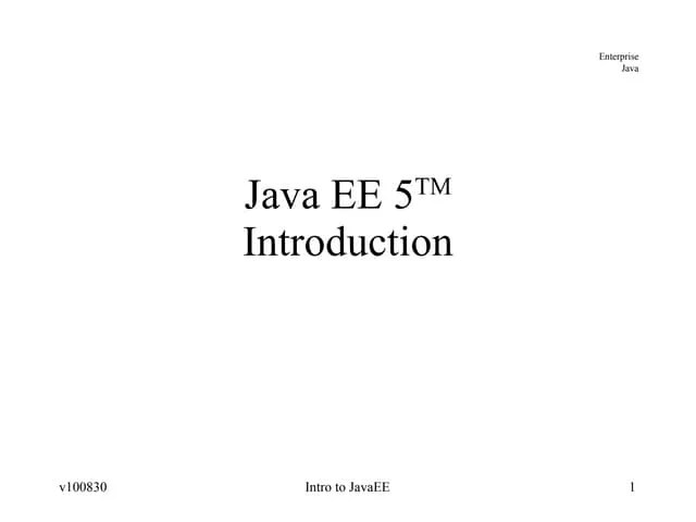 Enterprise Java Unit 1 Chapter 1 Pdf
