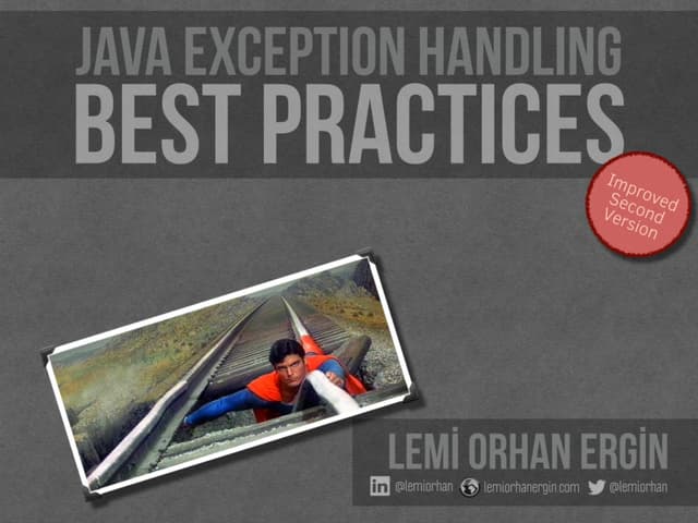 Java Exception Handling Best Practices - Improved Second Version | PDF