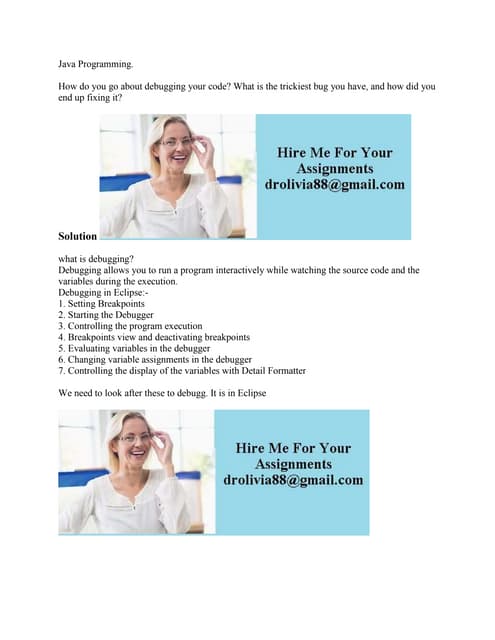 Java Programming- How Do You Go About Debugging Your Code- What Is The.docx