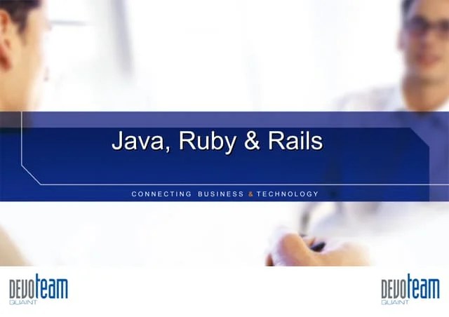 Java, Ruby & Rails | PPT