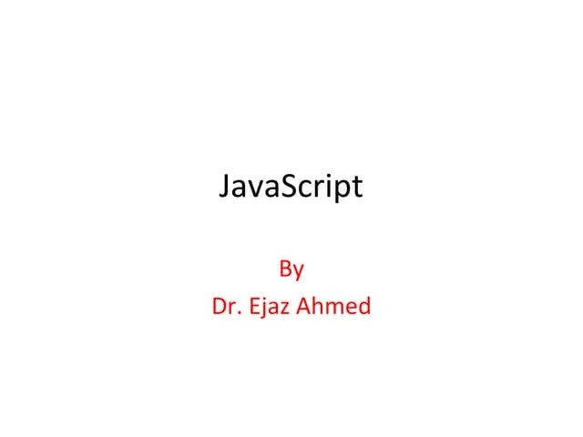 Java Script202 | PPT | Web Design And HTML | Internet