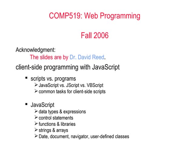 Java Script | PPS | Web Design And HTML | Internet