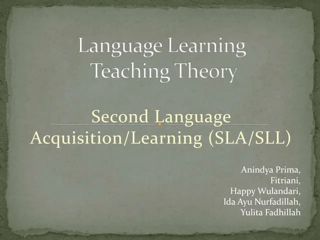 Language Learning Pptx