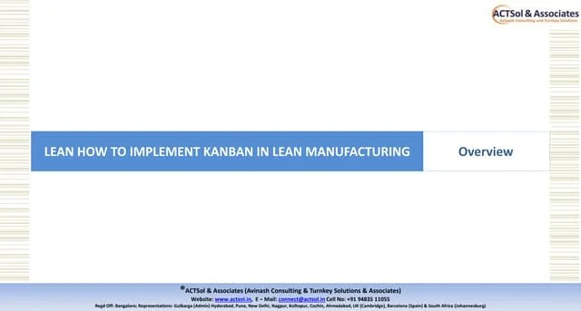 Simple Steps To Implement Kanban In Lean Manufacturing | PDF