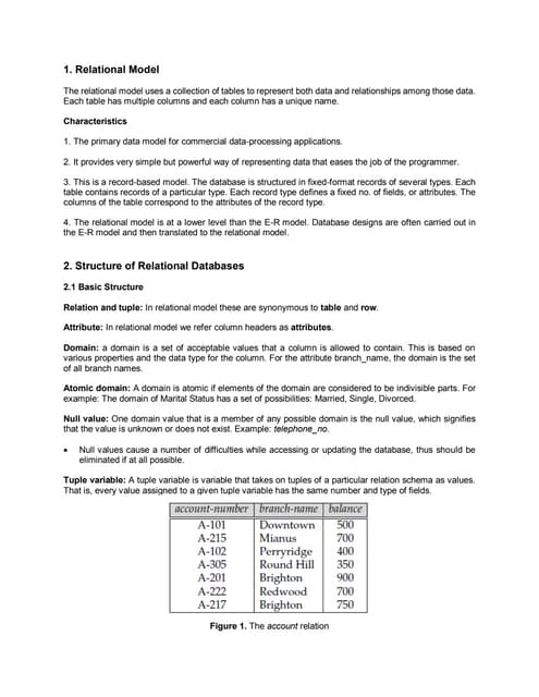Relational Data Model Introduction | PPTX