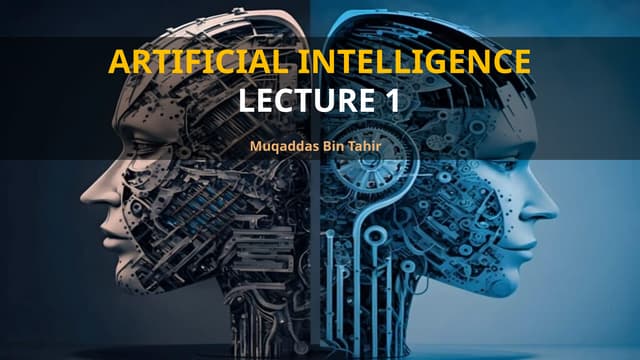 INTRODUCTION TO ARTIFICIAL INTELLIGENCE - Lecture | PPTX | Artificial ...