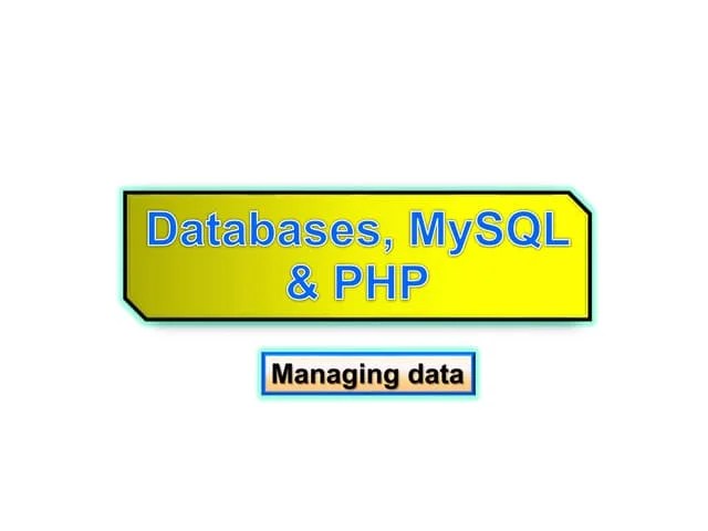 Lecture 7 Php And Mysql Pdf Http Cookie Databases - Ultra HD Landscape Illustrations for Desktop