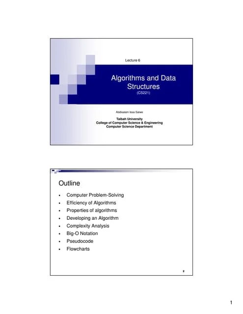 Lecture6 Data Structure(algorithms) | PDF
