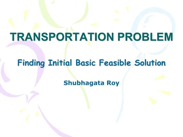 Transportation Problem