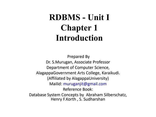Lecture Notes Unit1 Chapter1 Introduction | PDF