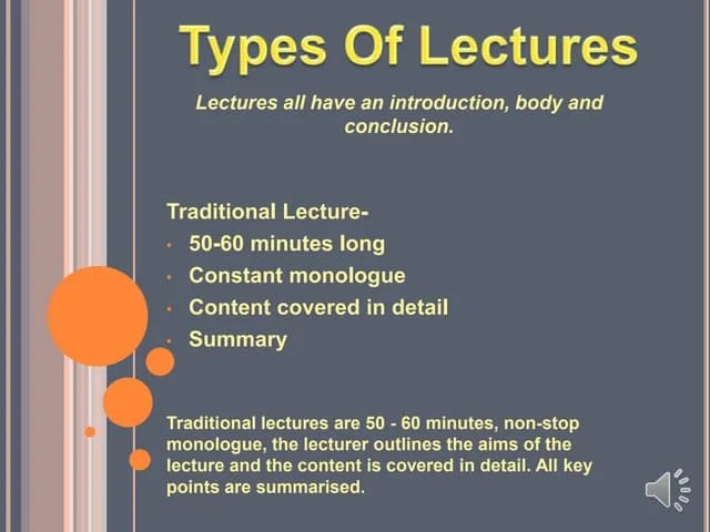 Lecture Style Teaching Assessment 2 003 | PPT