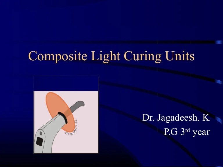 Light Curing Units Dr Jagadeesh Kodithyala