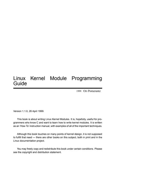 The Linux Kernel Module Programming Guide Linux Kernel Linux - Download Amazing Dark Illustration | HD
