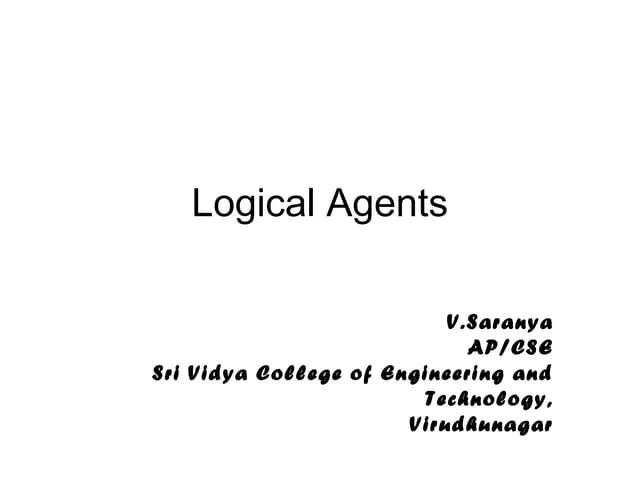 Propositional Logic In Artificial Intelligence | PPT