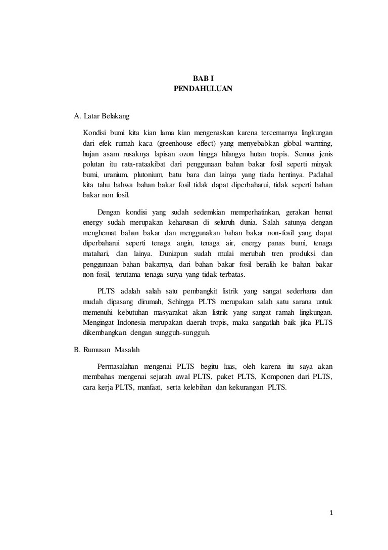 Buku kumpulan data (buku ii). Makalah Plts