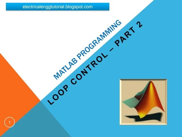 Matlab Programming Loop Control Part 2 Pptx