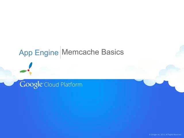 Memcache Basics On Google App Engine Pdf