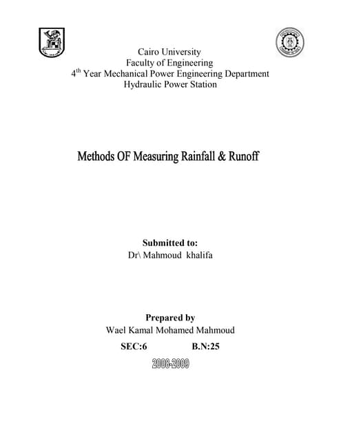 Estimating Missing Rainfall Data Pptx Weather Science