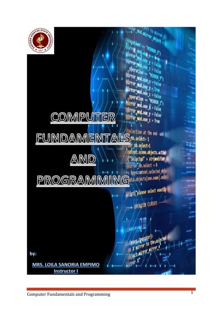 Module 3 Comp 312 - Computer Fundamentals And Programming | PDF