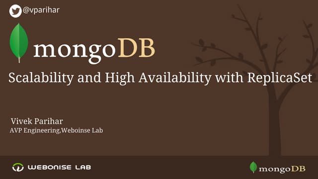 MongoDb Scalability And High Availability With Replica-Set | PDF