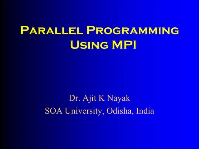Parallel Programming Using MPI | PDF