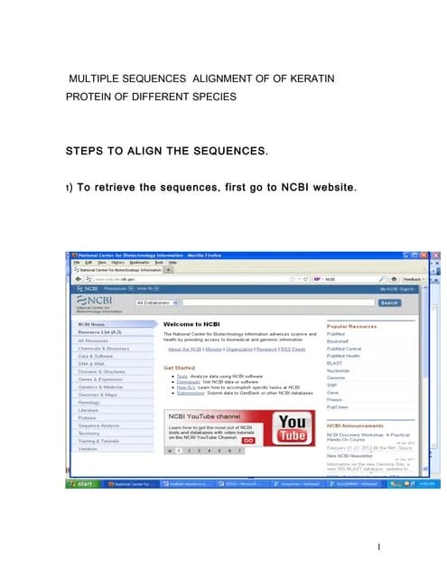 Multiple Sequence Alignment | PDF
