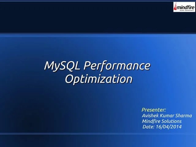 MySQL Performance Optimization | PDF