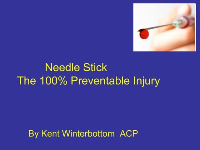 An effective sharps injury prevention program includes several. Needle Stick And Sharp Injuries