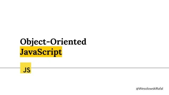Object Oriented JavaScript | PDF | Web Development | Internet
