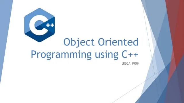 Object Oriented Programming Ppt