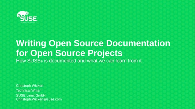Writing Open Source Documentation For Open Source Projects | PDF | Web ...