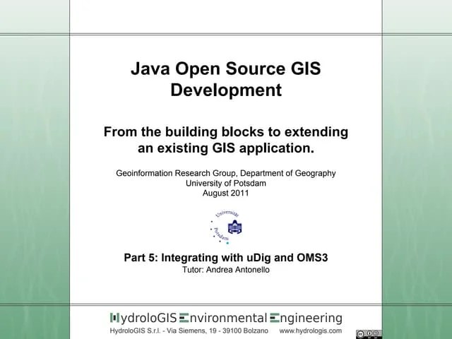 Opensource Gis Development - Part 5 | PPT