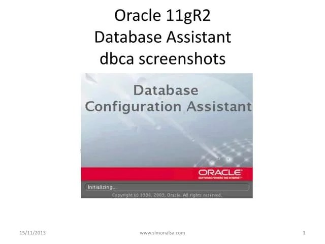 Oracle 11gr2 - Database Configuration Assistant (dbca) - New Database ...