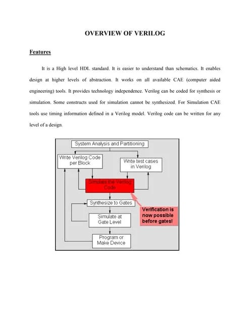 Overview Of Verilog | DOCX