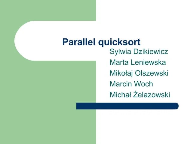 Parallel Quicksort Cz. 1 | PDF | Computing | Technology & Computing