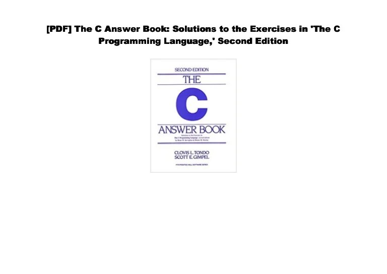 Pdf C Programming Kernighan And Ritchie Latest Edition Download Looking for a pdf version of The C Programming Language 2nd edition by Brain W.
