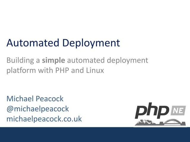 Automated Deployment | PPT