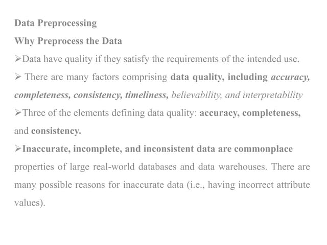 Data Science Data Preprocessing Data Cleaning Ppt