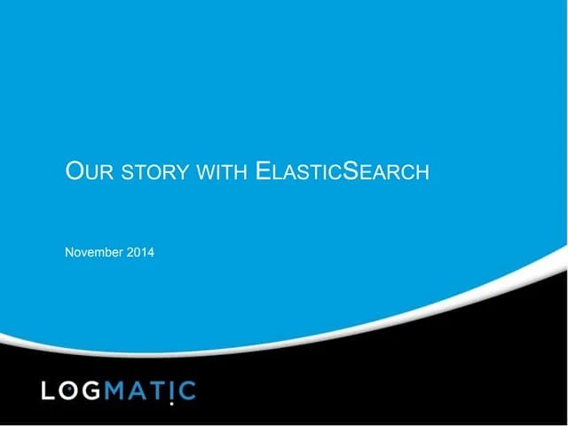 Presentation Meetup ElasticSearch Paris #10 | PPT
