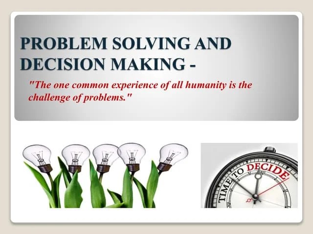 Critical Thinking Problem Solving Creativity Pptx