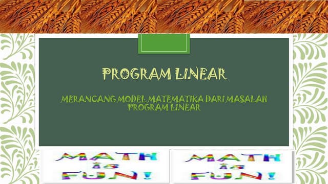 Program Linear Pptx