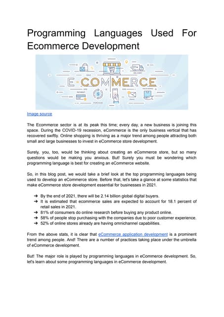 Top 10 Ecommerce Platforms For Any Business | PDF