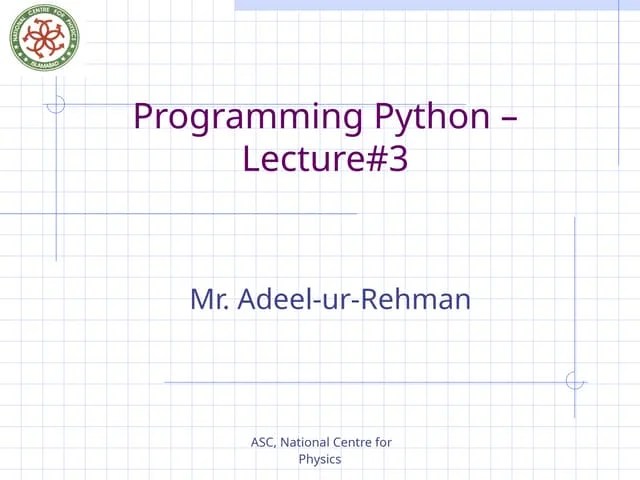 Programming With _Python__Lecture__3.ppt