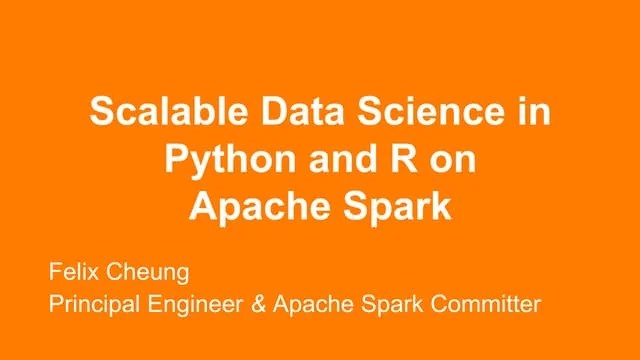 Scalable Data Science In Python And R On Apache Spark | PDF